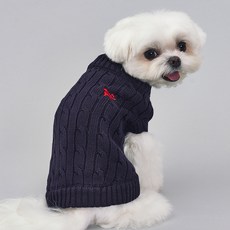 DOG-i 狗狗衣服 寵物狗 純棉針織衫, 海軍藍