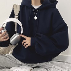 With Huilin 女款柔軟寬鬆連帽大學T