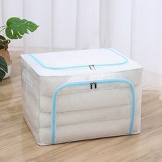 소니오 투명 의류 이불 수납 방수 리빙박스, 05하늘색, 110L, 1개