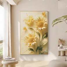 테리보 금전운 해바라기 그림 액자, 타입10