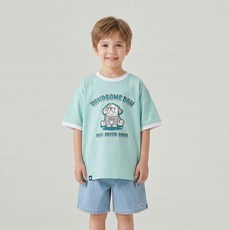 예일키즈 아동용 예일 핸섬댄 링거 티셔츠 YJCCHSF23455