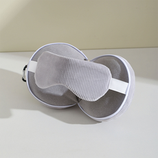 Jenet 遮光睡眠午睡枕 + 掛式扣環, 淺灰色(枕頭)