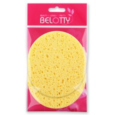 BELOTTY 纖維素潔面與身體海綿 2入, 單色, 2個