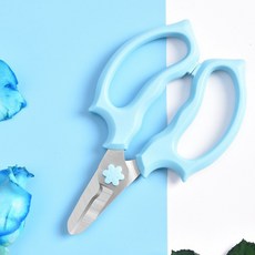 彩虹粉彩花朵可愛園藝剪刀 藍色, 1個