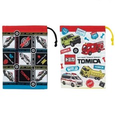 Skater 卡通束口式牙刷收納袋2件組, 多美車, 1組