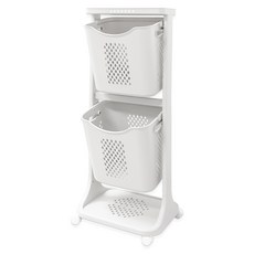 Im Home Living LINE 標準透氣性佳大容量洗衣籃, 白色
