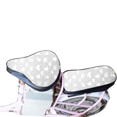 防水電動自行車椅套 三角頭+後座, 熊貓, 1套