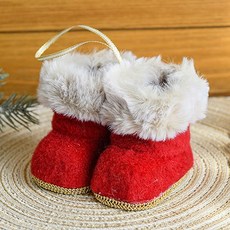 Home Flow聖誕樹裝飾柔軟毛球靴, C款, 1個