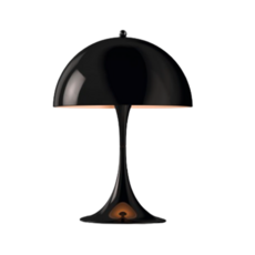 Forlight Louis 亮面 Panthella 迷你檯燈, 黑色