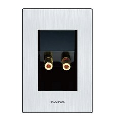 Nano電器Art 2黑色香蕉插孔 1孔, 1個