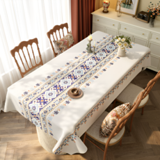 Mamiru 重點圖案防水桌巾, 1個, 140 x 220 cm, 設計 10