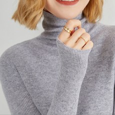 AIR 女款修身高領針織毛衣