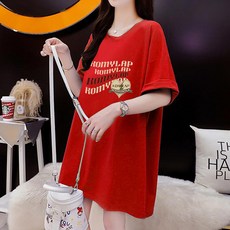 레몬소울 여성용 널브 프린팅 반팔 티셔츠 06852