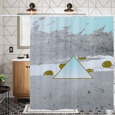 北歐簡約浴室浴簾 款式9 100 x 180 cm L21, 1個