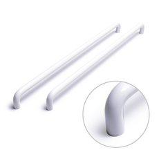 把手世界 14Φ 基本款 雙孔家具把手 白色 P416, 2個