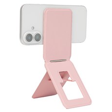 스페이스쉴드 맥세이프 스냅핏 트리포드 접이식 포켓 휴대폰 삼각 거치대, 맥세이프 스냅핏 마그네틱 트리포드 포켓 거치대, 쉬어핑크, 1개