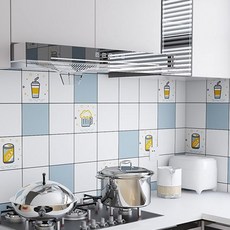 Sunbit 防汙DIY室內裝潢廚房防水廚房壁貼 橘子蘇打, 1個