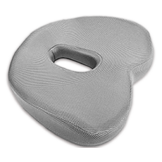 Big Heart 3D記憶棉坐墊, 灰色