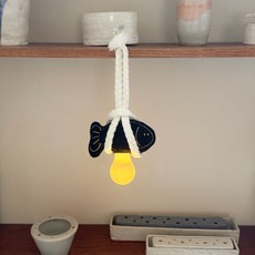 LENA ENERGY 避邪明太魚乾LED室內照明 + 禮物盒組, 黑色