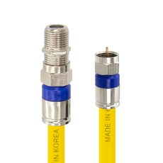 Soltop 韓國製高級 RF 天線 黃色延長 TV 同軸手工纜線 30M, SOLTOP-1184