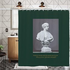 北歐簡約浴室浴簾 L18 款式8 180 x 180 cm, 1個