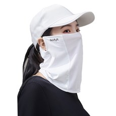 Bodyit 高爾夫防曬面罩, 1個, 白色