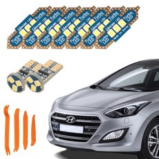 CARTEM 車用Luna LED室內燈+拆卸器全套組, 1套, 現代 New i30 天窗型 2011年 10月~2016年 8月