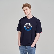 비버리힐스폴로클럽 남성용 통기성 서클 커스텀 샵 라운드 반팔 티셔츠 CPS9T15