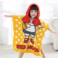 hugmii 孩童小紅帽造型斗篷浴巾