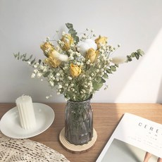 GAPANG 乾花DRYD015+花瓶, 混合 01