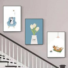 CJM 現代多彩藝術海報圖畫 款式19, 黑色