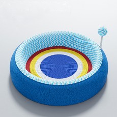 레드퍼피 고양이 네코야 파도 스크래쳐 원형, 혼합색상, 1개