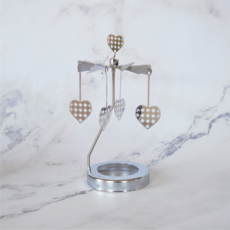 Treova 美麗優雅燭台 5.8, 5.8 銀色 愛心 6