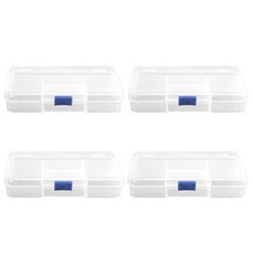 OON 方形 5 孔透明珠盤, 混色, 4個