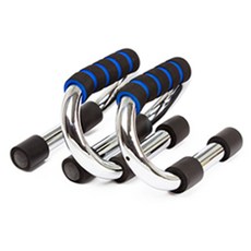 鍍鉻S型伏地挺身器 2入, 隨機出貨, 2個