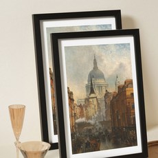 UNHEVE 室內裝飾相框, D 黑色, 2個