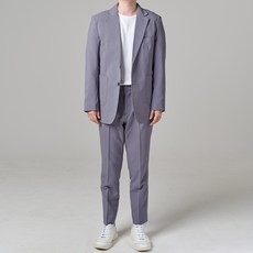 애플리 남성용 사계절 아웃포켓 투버튼 자켓 팬츠 수트 세트