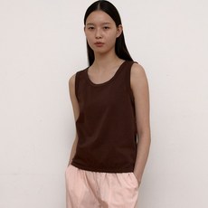 38컴온커먼 여성용 박시 슬리브리스 탑 나시