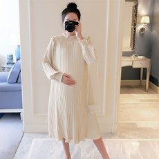 민성컴퍼니 러블리 임부복 쉬폰 플레어 드레스