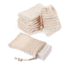 MONACO OLIVE 頂級身體磨砂皂起泡網, 10個, 自然色