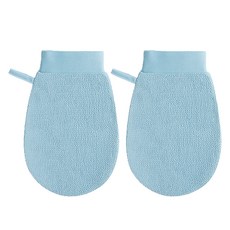 컬라피 얇은 목욕탕 타올, 블루, 2개, 1개입