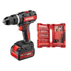 KEYANG 充電式電鑽 DM20BLA-70C 18V+鑽頭40入組, 1套