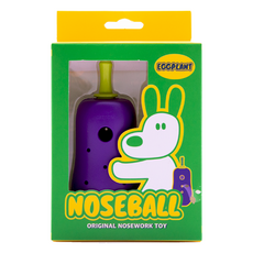 Nosework 茄子嗅聞球 狗狗抗分離焦慮玩具, 1入, 茄子