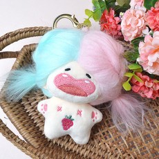 MerciBand 半色彩DIY髮型設計娃娃鑰匙圈