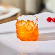 아메리칸로드 구름담은 고급 유니크 유리컵 270ml RK2328, 오렌지, 1개