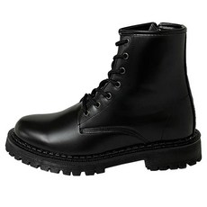 Freeto Lucido 手工增高綁帶軍靴 5cm 黑色 270