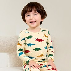 unifriend 兒童款 侏羅紀公園 蜜桃絨九分發熱內衣套組