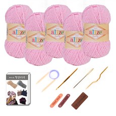 alize 毛線DIY工具組 5球, 1組, 185粉色