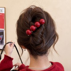 Mabsop Shop櫻桃球心動背影大尺碼髮夾 HR535