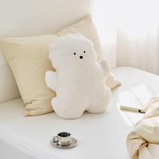 毛圈比熊抱枕, 象牙白